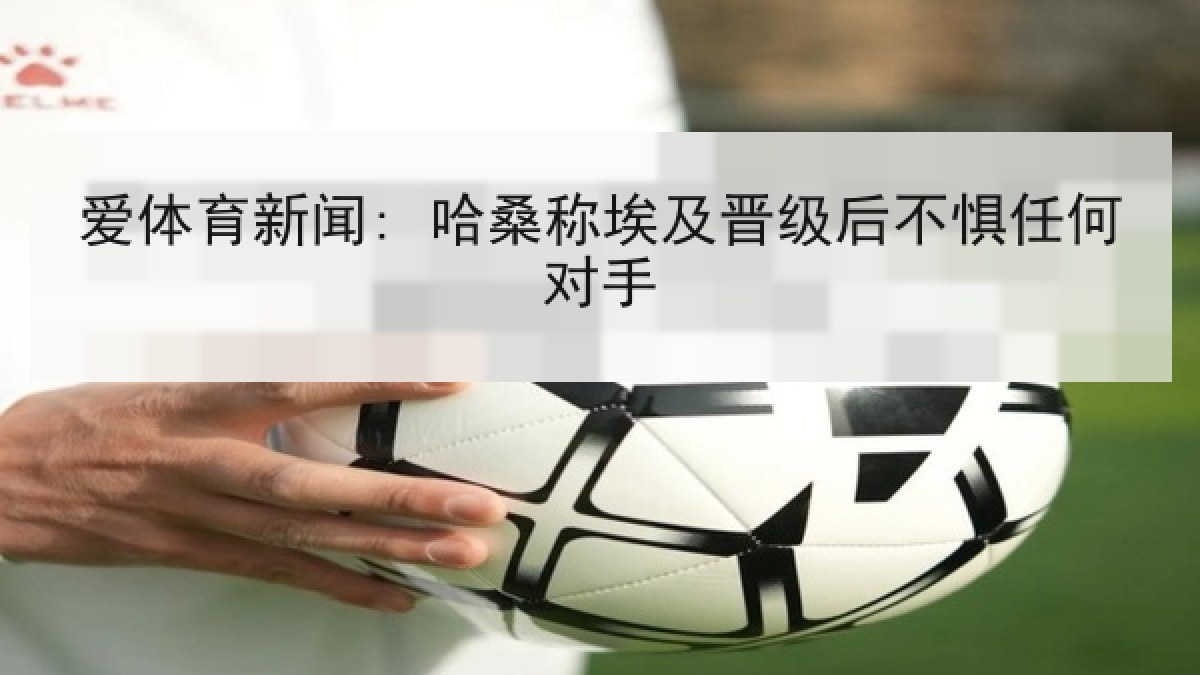 爱体育新闻: 哈桑称埃及晋级后不惧任何对手